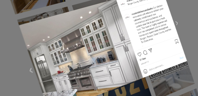 instagram picture of a white kitchen