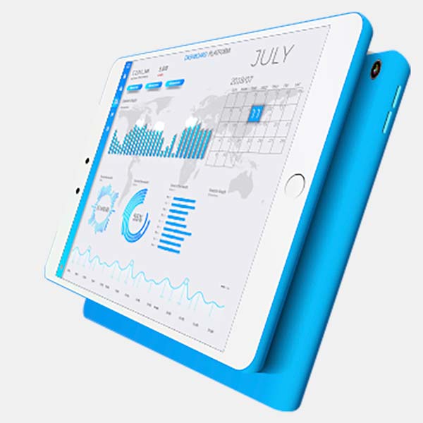 website analytics dashboard with data shown on tablet