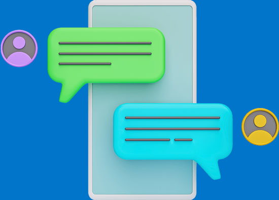users chatting symbol